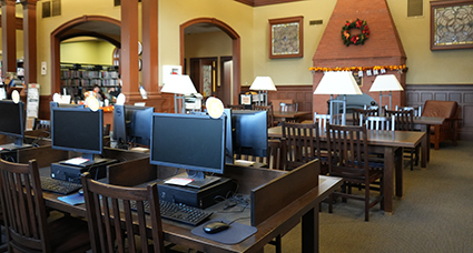 computers and printing at everett public library