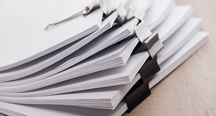 Policies stack of policy documents