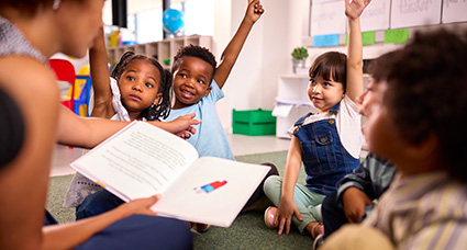 Story-Times children enjoying storytime